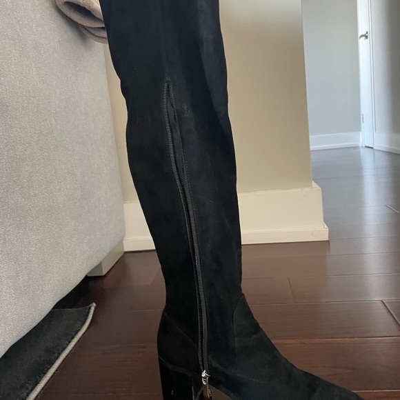 Zara Suede Thigh boots 7.5 - Picture 4 of 4